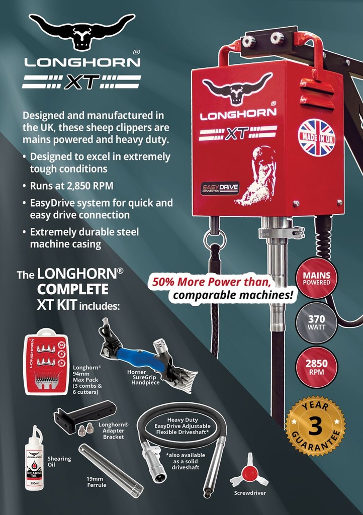 Longhorn® XT Complete Shearing Kit
