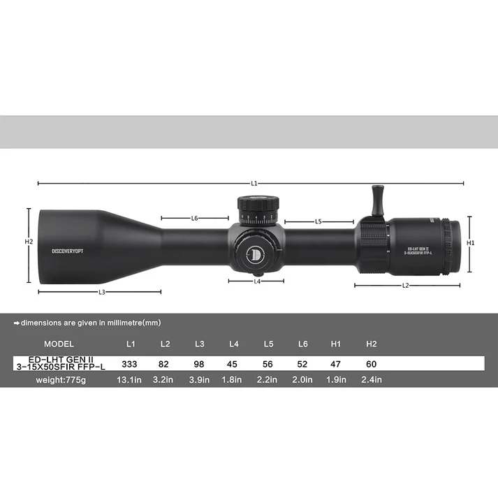 ED-LHT GEN2 3-15X50SFIR FFP-MRAD-Z
