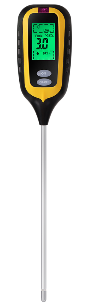 Stafrænn 6-í-1 Jarðvegsmælir