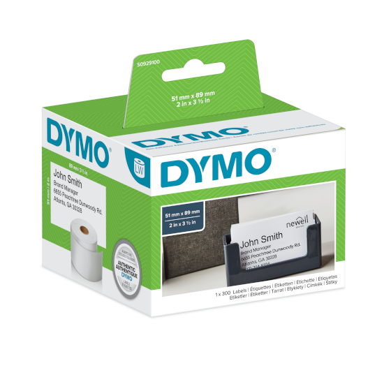 DYMO nafnspjöld 51 x 89 mm